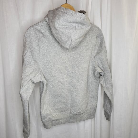 Champion Heather Gray Hoodie with Black Quilted Logo, XS - Picture 2 of 9